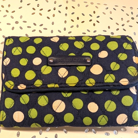Vera Bradley Lucky Dots Small Wallet - Picture 1 of 4